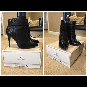 Women’s Black High heeled booties size 8